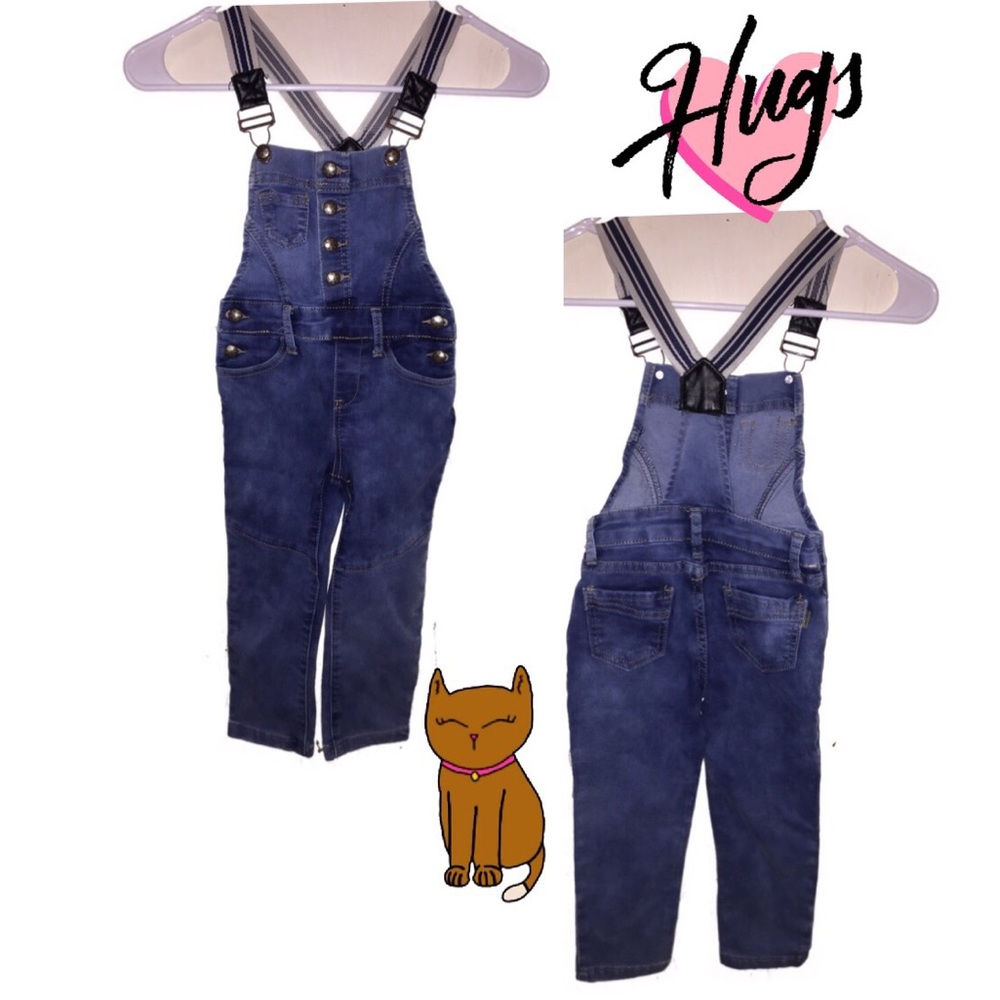 Girl’s Denim Overall Pants Twelve K size 4T